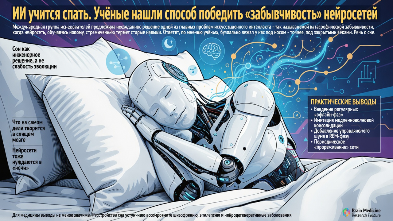 ИИ учится спать. Учёные нашли способ победить «забывчивость» нейросетей