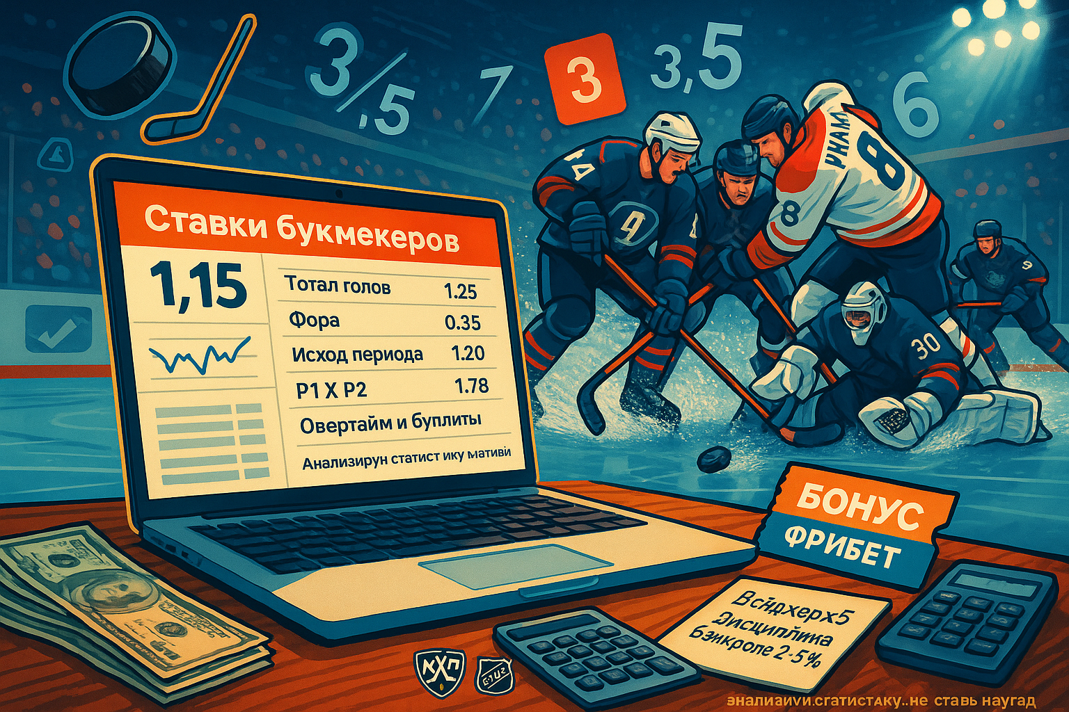 Ставки букмекеров на хоккей: пошаговый разбор с нуля