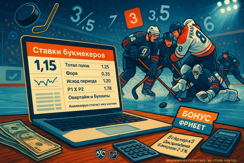Ставки букмекеров на хоккей: пошаговый разбор с нуля